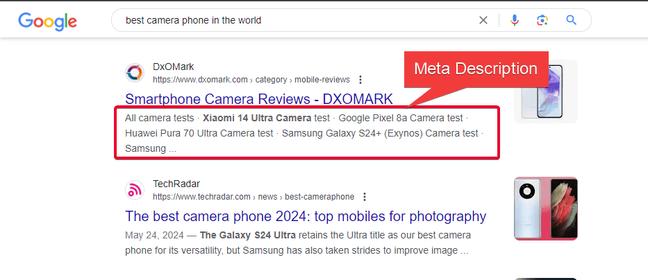 What is meta description?